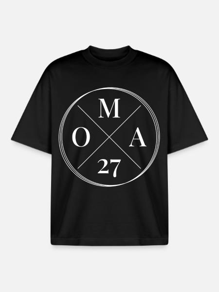 Grandma 2027 - Boxy Heavyweight Unisex Organic T-Shirt by Stanley/Stella - black