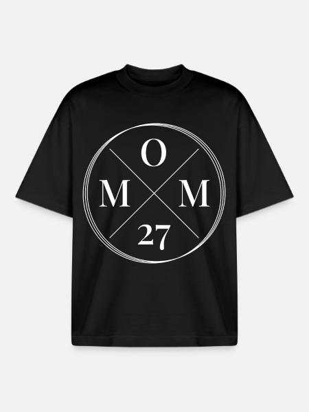 Mom 2027 - Boxy Heavyweight Unisex Organic T-Shirt by Stanley/Stella - black