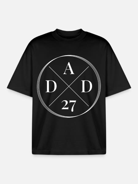 Dad 2027 - Boxy Heavyweight Unisex Organic T-Shirt by Stanley/Stella - black