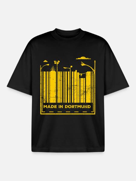 Fabriqué à Dortmund - T-shirt unisexe boxy épais biologique Stanley/Stella - noir