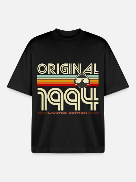 Original 1994 Retro Edition - Boxy Heavyweight Unisex Organic T-Shirt by Stanley/Stella - black