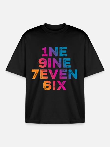 Millésime 1976 - T-shirt unisexe boxy épais biologique Stanley/Stella - noir