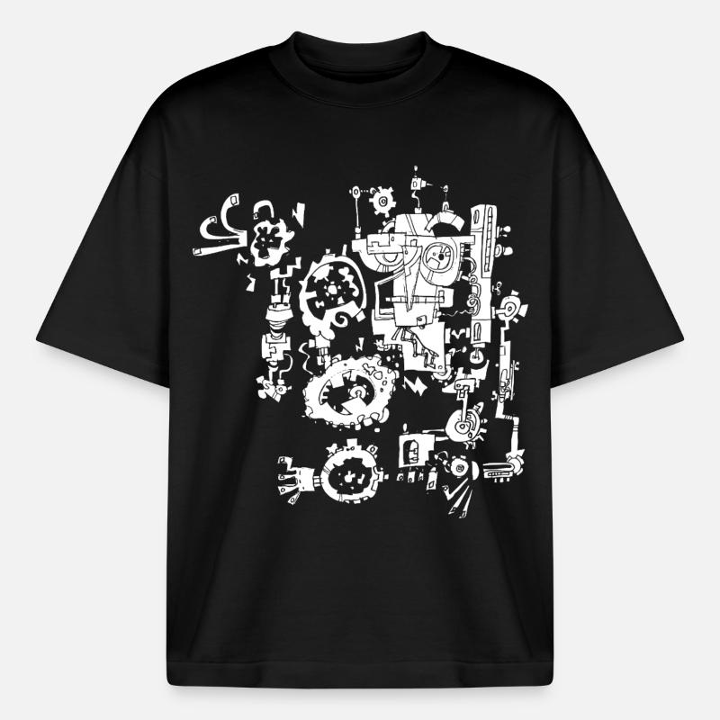 rusty machine - Boxy Heavyweight Unisex Organic T-Shirt von Stanley/Stella - Schwarz