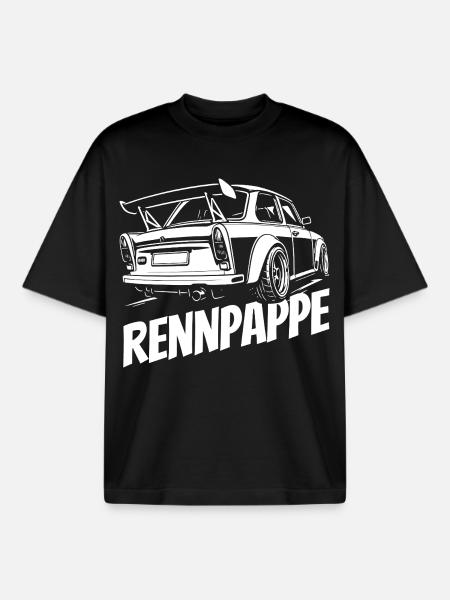 Trabi - Rennpappe aus der DDR - Boxy Heavyweight Unisex Organic T-Shirt von Stanley/Stella - Schwarz