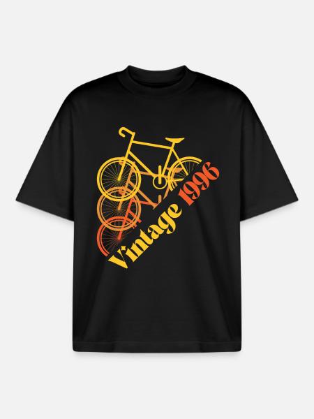 Millésime 1996 - T-shirt unisexe boxy épais biologique Stanley/Stella - noir