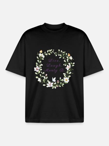 Live, Laugh, Menty B. | Ironic breakdown - Boxy Heavyweight Unisex Organic T-Shirt by Stanley/Stella - black