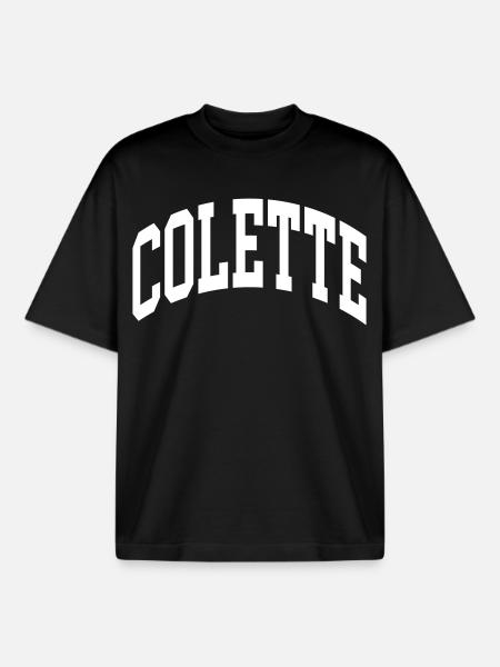 Colette - T-shirt unisexe boxy épais biologique Stanley/Stella - noir