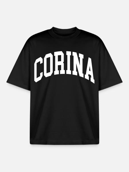 Corina - Boxy Heavyweight Unisex Organic T-Shirt by Stanley/Stella - black