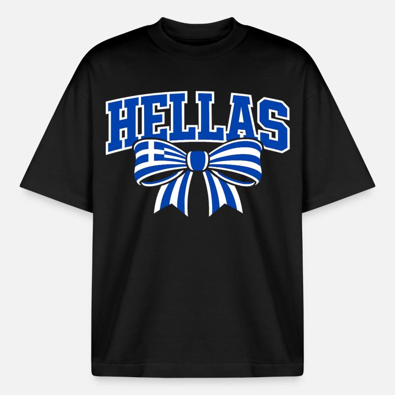 Hellas Loop - Heavyweight Boxy Unisex T-Shirt by Stanley/Stella - black