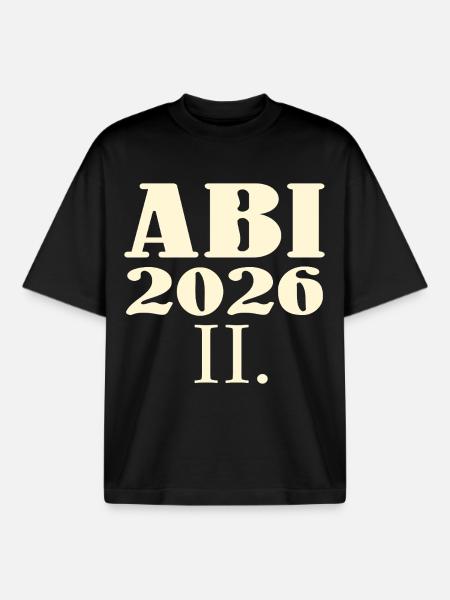 Re-examinations Abitur 2026 - Boxy Heavyweight Unisex Organic T-Shirt by Stanley/Stella - black