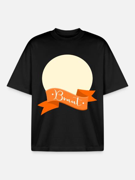 Braut Schleife - Boxy Heavyweight Unisex Organic T-Shirt von Stanley/Stella - Schwarz