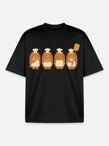 Sourdough Bread Baking Baker Bread Making - Boxy Heavyweight Unisex Organic T-Shirt by Stanley/Stella - black