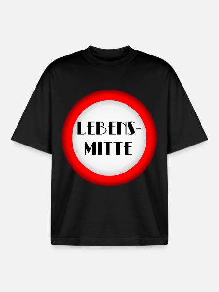 Lebensmitte Menopause - Boxy Heavyweight Unisex Organic T-Shirt von Stanley/Stella - Schwarz