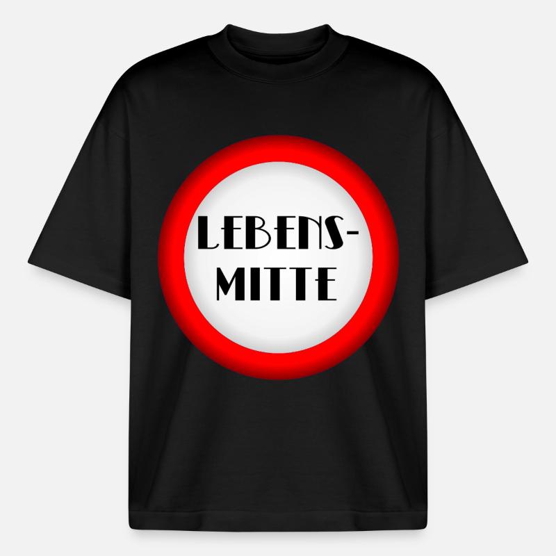 Lebensmitte Menopause - Boxy Heavyweight Unisex Organic T-Shirt von Stanley/Stella - Schwarz