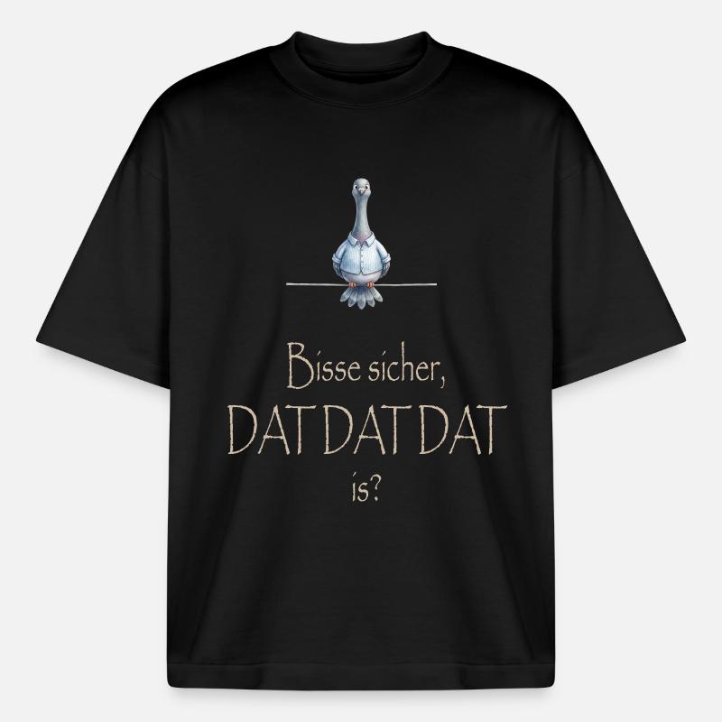 DAT DAT DAT - Boxy Heavyweight Unisex Organic T-Shirt von Stanley/Stella - Schwarz