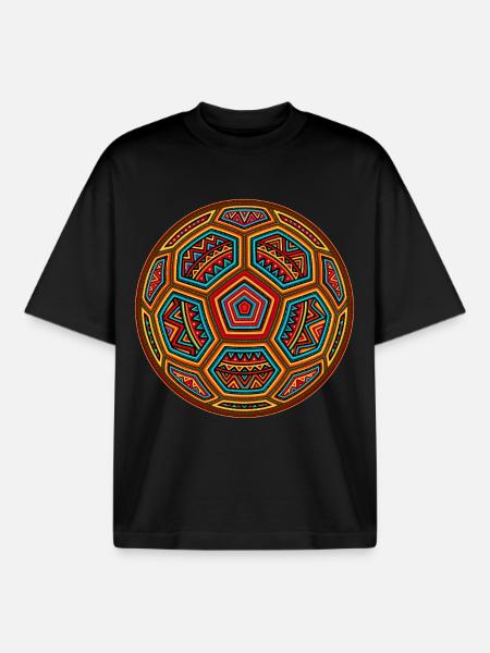 Fussball Mola - Boxy Heavyweight Unisex Organic T-Shirt von Stanley/Stella - Schwarz