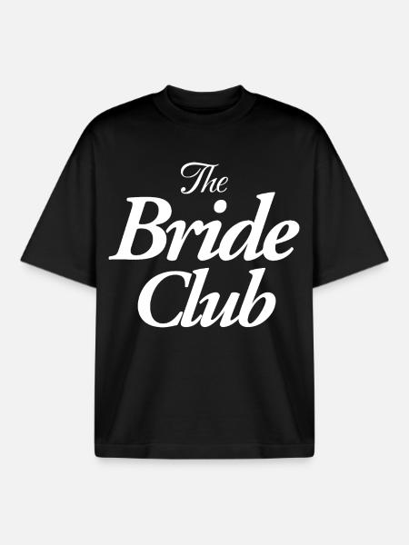 The Bride Club - Boxy Heavyweight Unisex Organic T-Shirt by Stanley/Stella - black
