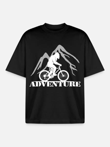 Adventure - Boxy Heavyweight Unisex Organic T-Shirt by Stanley/Stella - black