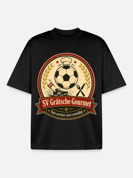 SV Grätsche Gourmet - Boxy Heavyweight Unisex Organic T-Shirt von Stanley/Stella - Schwarz