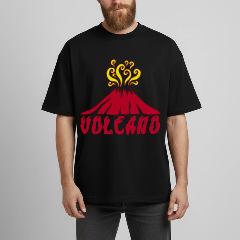 Volcan en éruption T-shirt unisexe boxy épais biologique Stanley/Stella