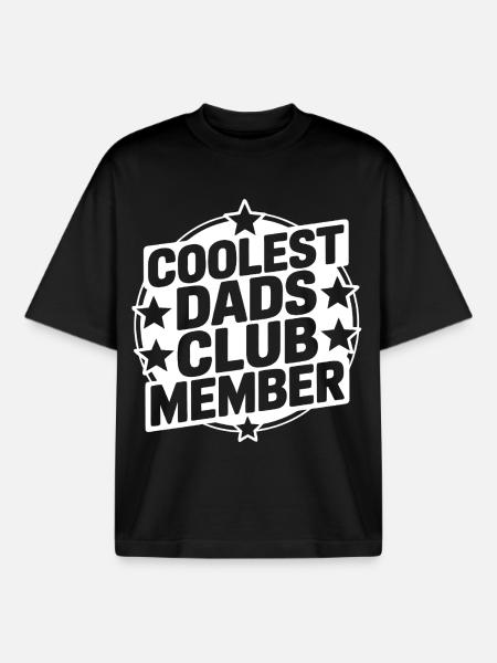 Super Papa Club - Boxy Heavyweight Unisex Organic T-Shirt by Stanley/Stella - black
