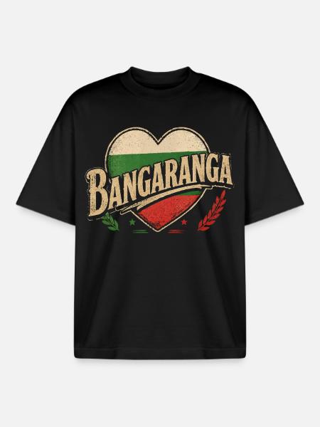Bulgarian Bangaranga - Boxy Heavyweight Unisex Organic T-Shirt by Stanley/Stella - black