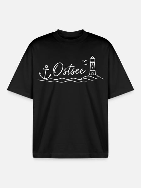 Ostsee - Boxy Heavyweight Unisex Organic T-Shirt von Stanley/Stella - Schwarz