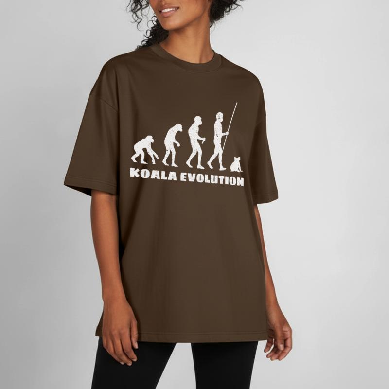 Évolution du koala T-shirt unisexe boxy épais biologique Stanley/Stella