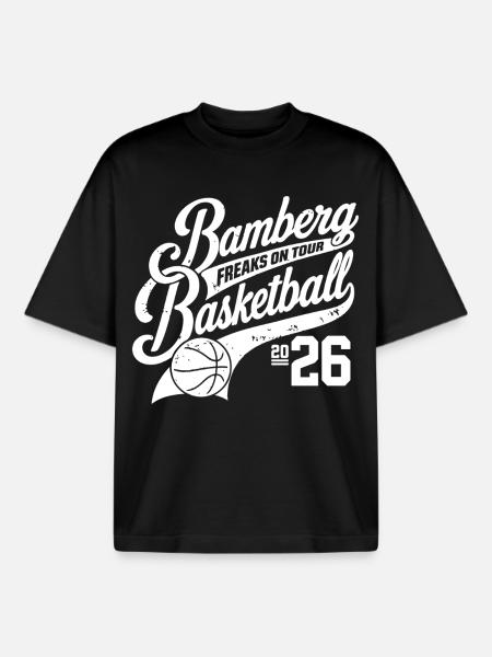 Bamberg Basketball - Boxy Heavyweight Unisex Organic T-Shirt von Stanley/Stella - Schwarz