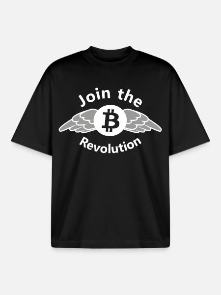 BitWings Revolution - Boxy Heavyweight Unisex Organic T-Shirt by Stanley/Stella - black