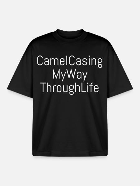 CamelCasing | Computer Science - Nerd - Coder - Boxy Heavyweight Unisex Organic T-Shirt von Stanley/Stella - Schwarz
