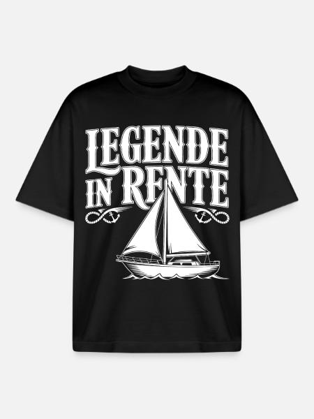 Legend retired - Boxy Heavyweight Unisex Organic T-Shirt by Stanley/Stella - black