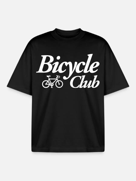 Bicycle Club - Boxy Heavyweight Unisex Organic T-Shirt by Stanley/Stella - black