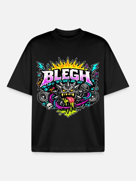 Blegh Comic Edition - Boxy Heavyweight Unisex Organic T-Shirt von Stanley/Stella - Schwarz