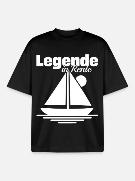 Endlich Rente Frei - Boxy Heavyweight Unisex Organic T-Shirt von Stanley/Stella - Schwarz
