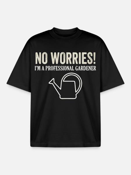 Garten Spruch Männer Frauen - Boxy Heavyweight Unisex Organic T-Shirt von Stanley/Stella - Schwarz