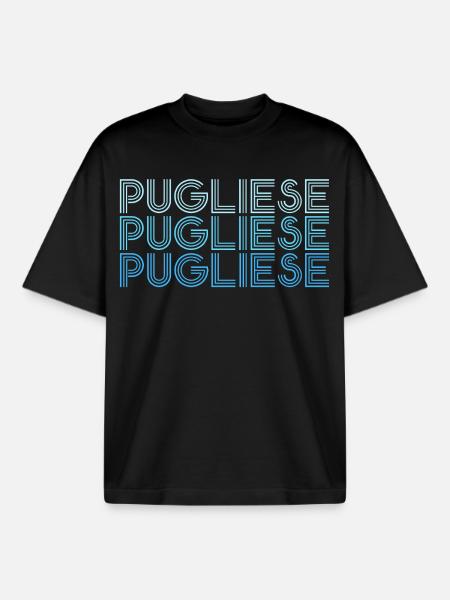 Pugliese - T-shirt unisexe boxy épais biologique Stanley/Stella - noir