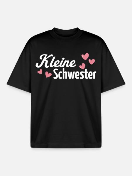 kleine Schwester - Boxy Heavyweight Unisex Organic T-Shirt by Stanley/Stella - black