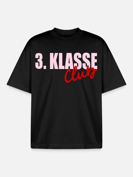 Grundschule 3. Klasse - Boxy Heavyweight Unisex Organic T-Shirt von Stanley/Stella - Schwarz
