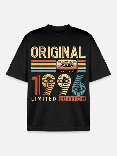 30th birthday, 30 years - Boxy Heavyweight Unisex Organic T-Shirt by Stanley/Stella - black