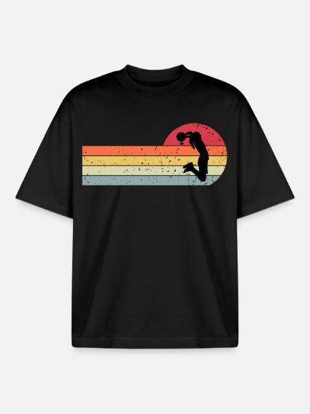 Basketballerin - Boxy Heavyweight Unisex Organic T-Shirt von Stanley/Stella - Schwarz