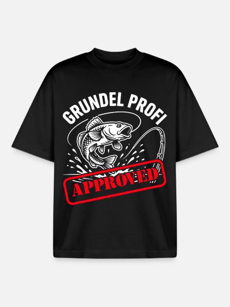 Grundel Spruch - Boxy Heavyweight Unisex Organic T-Shirt von Stanley/Stella - Schwarz