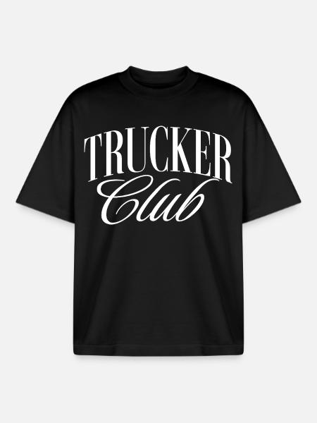 Trucker CLub - T-shirt unisexe boxy épais biologique Stanley/Stella - noir