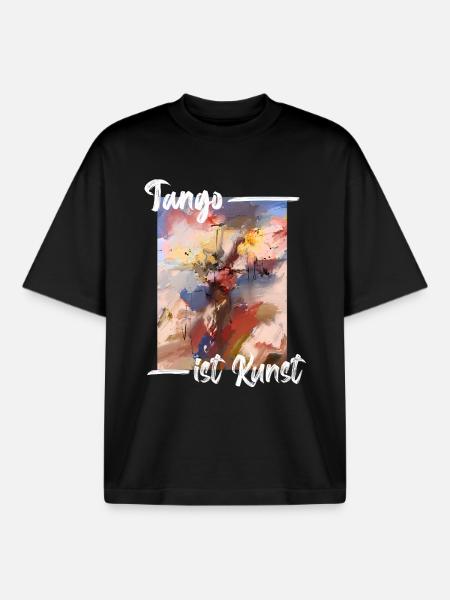 Tango ist Kunst - Boxy Heavyweight Unisex Organic T-Shirt von Stanley/Stella - Schwarz