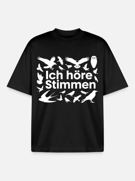 Birding Humor - Boxy Heavyweight Unisex Organic T-Shirt von Stanley/Stella - Schwarz