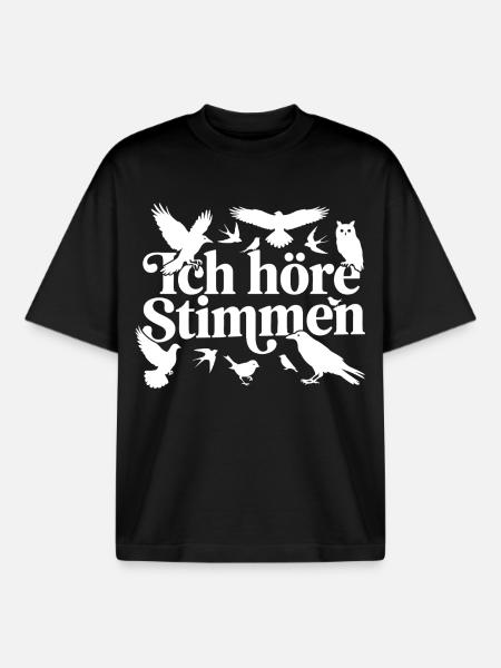 Birding Humor - Boxy Heavyweight Unisex Organic T-Shirt von Stanley/Stella - Schwarz