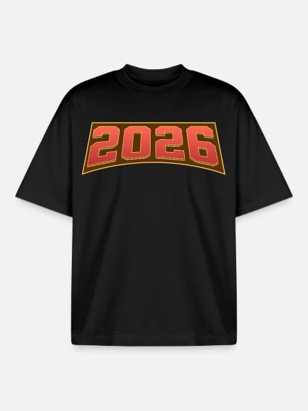 2026 - T-shirt unisexe boxy épais biologique Stanley/Stella - noir