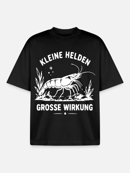 Kleine Helden Große Wirkung - Boxy Heavyweight Unisex Organic T-Shirt von Stanley/Stella - Schwarz