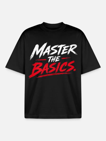 Meistere Die Basics - Boxy Heavyweight Unisex Organic T-Shirt von Stanley/Stella - Schwarz