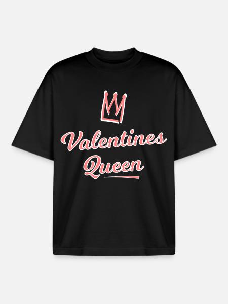 Valentines Queen - Boxy Heavyweight Unisex Organic T-Shirt von Stanley/Stella - Schwarz